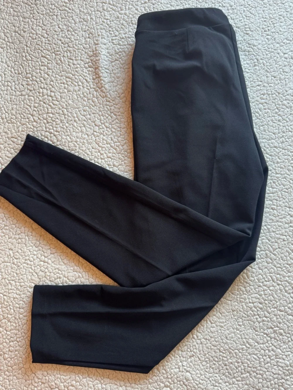 SOHO Black Tie Waist Slim Straight Work Pants Size M